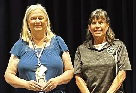 Clifton ISD staff with 15 years of service include (from left) Sheila Berg and Dixie Terral. Not pictured is Ron Smith.
