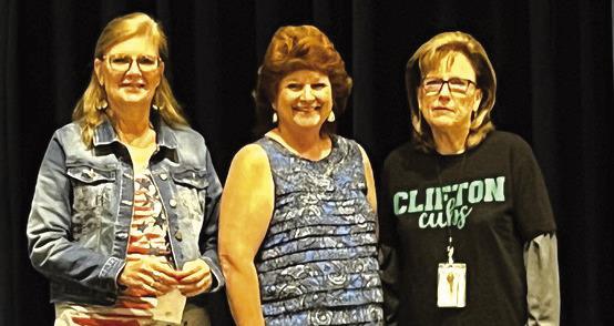 Clifton ISD staff with 30 years of service include (from left) Sally Bekken, Danette Bird, and Lee Ann Bosher. --Photos Courtesy of Clifton ISD