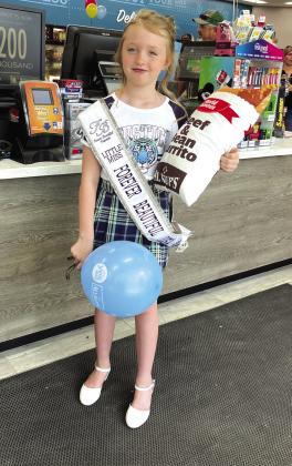 Little Miss Forever Beautiful USA Riley Brooks made a special appearance during the Allsup’s convenience store’s grand opening on Thursday, July 27, in Meridian. Nathan Diebenow | Meridian Tribune