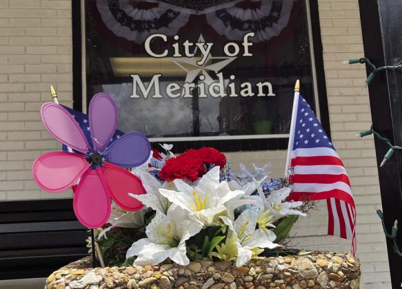 Meridian City Hall located in historic downtown Meridian was decorated the weekend prior to July 4th in celebration of Independence Day. Nathan Diebenow | Meridian Tribune