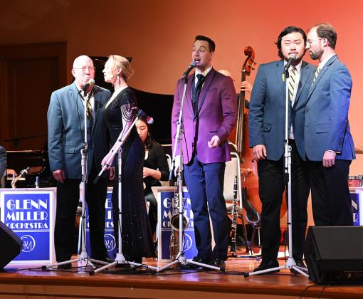 The Glenn Miller Orchestra performed at the Bosque Arts Center’s Frazier Performance Hall on Saturday, February 10, in Clifton. Courtesy Photo By Chisholm Country magazine