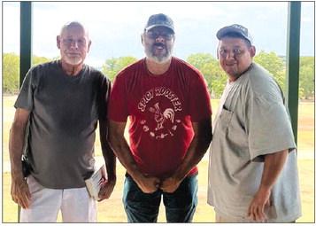The first place team in the 25th Annual Lucky Clover Golf Tournament on Saturday, September 9, included Buster Felan, Buster Felan III, Steve Acinga, and Patrick Felan. Photo Courtesy of Bosque County 4-H