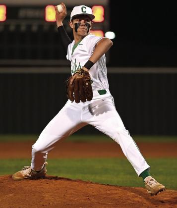 With solid pitching from Samuel Cecil, Carter Tunnell, Clay Kennedy and Trent Guinn, the Cubs have continued to improve through the non-district and tournament schedule. Photo courtesy of Brett Voss’ The Sports Buzz
