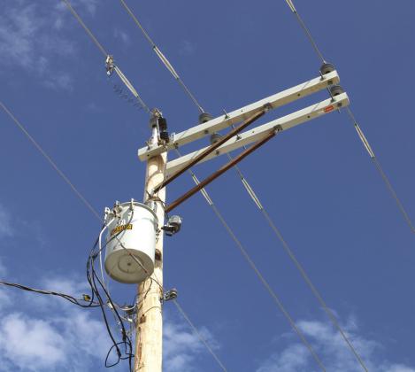 A new poll was installed by Texas-New Mexico Power recently to provide electricity to the businesses and residents in historic downtown Clifton. Nathan Diebenow | The Clifton Record