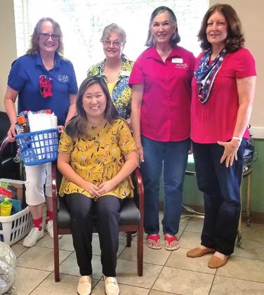 Pictured second from left, Chapter Treasurer Ann Lenz represented Bosque River Valley Chapter in May for the delivery of donations to the Family Abuse Center. Courtesy Photo
