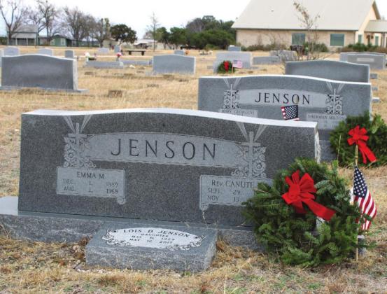 Wreaths Across America is entering into its fourth year in Cranfills Gap and will begin its first year in Clifton. Wreaths are placed on the graves of veterans in December each year. Ashley Barner | The Clifton Record