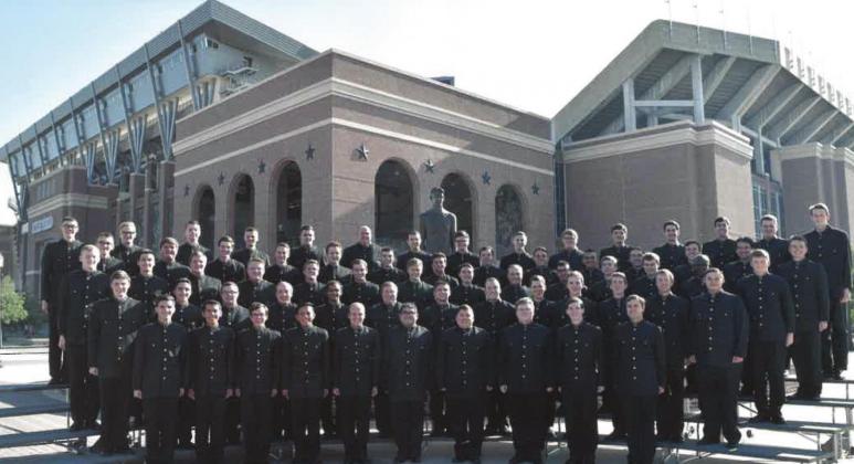 The Texas A&M Singing Cadets will return to the Frazier Performance Hall at the BAC on Thursday, Jan. 13. Courtesy Photo